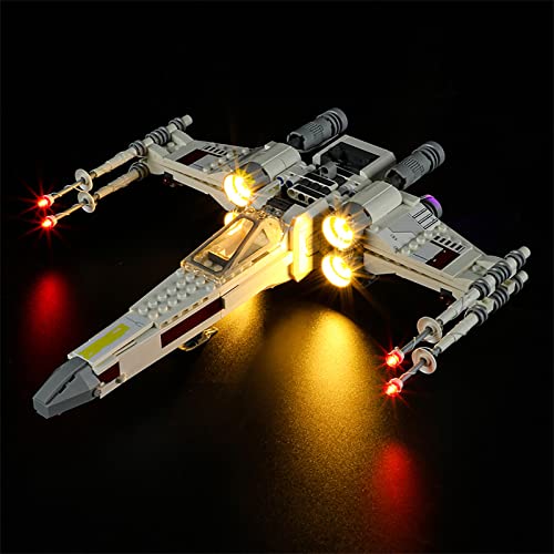 GEAMENT LED Licht-Set Kompatibel mit Lego Luke Skywalkers X-Wing Fighter - Beleuchtungsset für Star Wars 75301 (Modell-Set Nicht enthalten) von GEAMENT