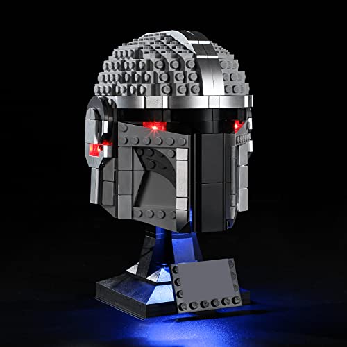 GEAMENT LED Licht-Set Kompatibel mit Mandalorianer Helm - Beleuchtungsset für Star Wars 75328 Baumodell (Modell-Set Nicht enthalten) von GEAMENT