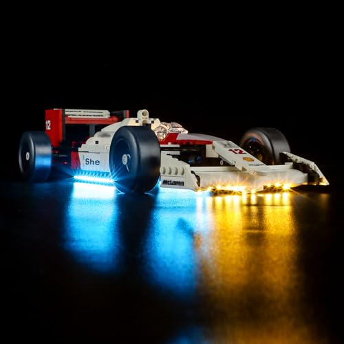 GEAMENT LED Licht-Set Kompatibel mit McLaren MP4/4 & Ayrton Senna - Beleuchtungsset für Icons 10330 (Modell-Set Nicht enthalten) von GEAMENT