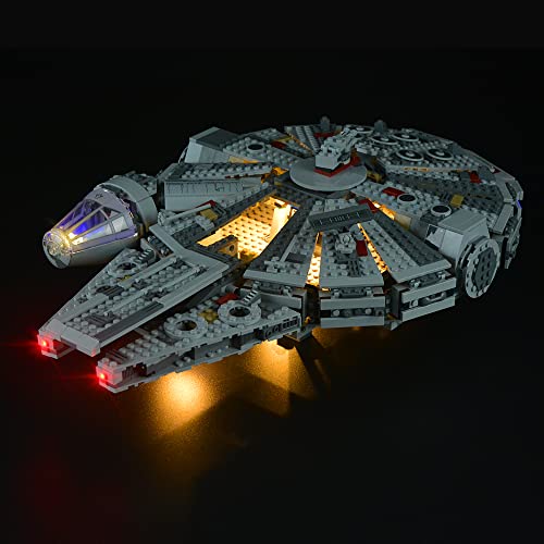 GEAMENT LED Licht-Set Kompatibel mit Lego Millennium Falcon - Beleuchtungsset für Star Wars 75105 Baumodell (Modell-Set Nicht enthalten) von GEAMENT