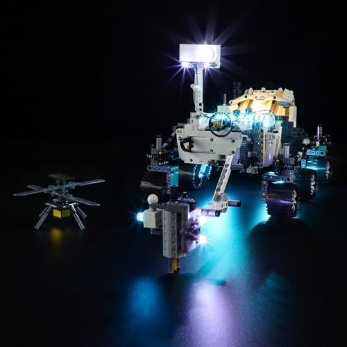 GEAMENT LED Licht-Set Kompatibel mit NASA Mars Rover Perseverance - Beleuchtungsset für Technic 42158 (Modell-Set Nicht enthalten) von GEAMENT