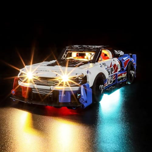 GEAMENT LED Licht-Set Kompatibel mit NASCAR Next Gen Chevrolet Camaro ZL1 - Beleuchtungsset für Technic 42153 (Modell-Set Nicht enthalten) von GEAMENT