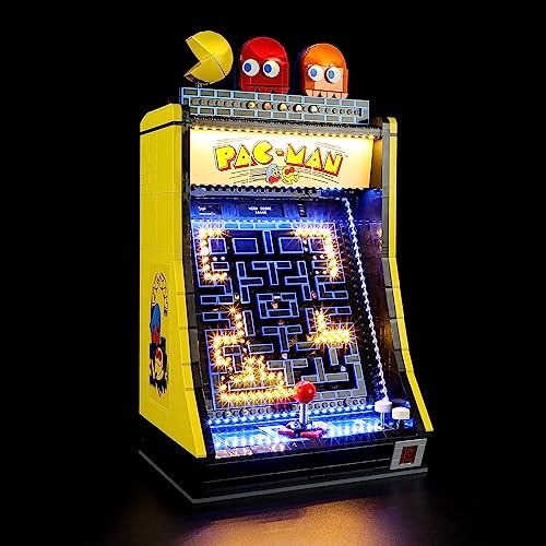 GEAMENT LED Licht-Set Kompatibel mit Lego PAC Man Spielautomat (PAC Man Arcade) - Beleuchtungsset für Icons 10323 (Modell-Set Nicht enthalten) von GEAMENT