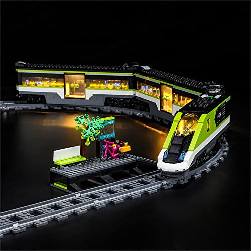 GEAMENT LED Licht-Set Kompatibel mit Lego Personen-Schnellzug (Express Passenger Train) - Beleuchtungsset für City 60337 Baumodell (Modell-Set Nicht enthalten) von GEAMENT