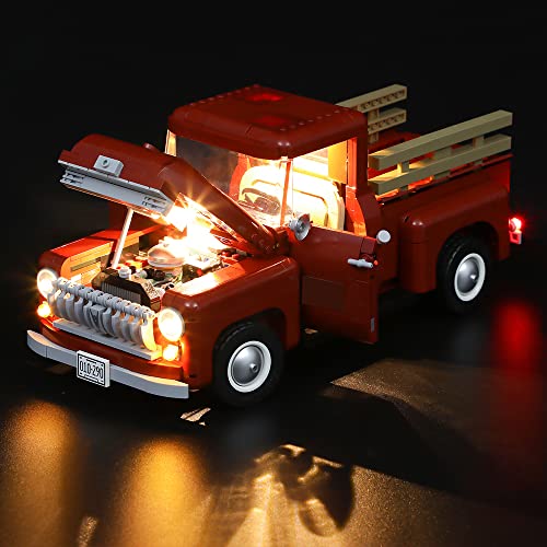 GEAMENT LED Licht-Set Kompatibel mit Lego Pickup Truck - Beleuchtungsset für Creator 10290 Baumodell (Modell-Set Nicht enthalten) von GEAMENT