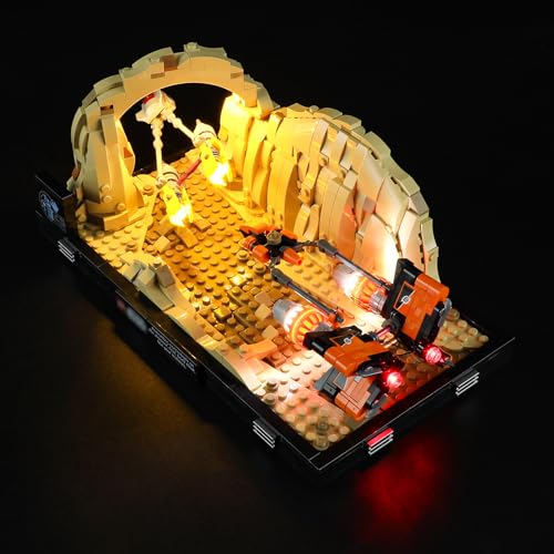 GEAMENT LED Licht-Set Kompatibel mit Lego Podrennen in Mos Espa Diorama 75380 (Modell-Set Nicht enthalten) von GEAMENT