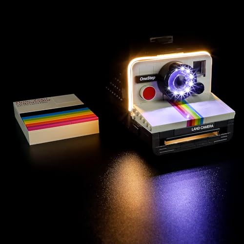 GEAMENT LED Licht-Set Kompatibel mit Lego Polaroid OneStep SX-70 Sofortbildkamera - Beleuchtungsset für Ideas 21345 (Modell-Set Nicht enthalten) von GEAMENT