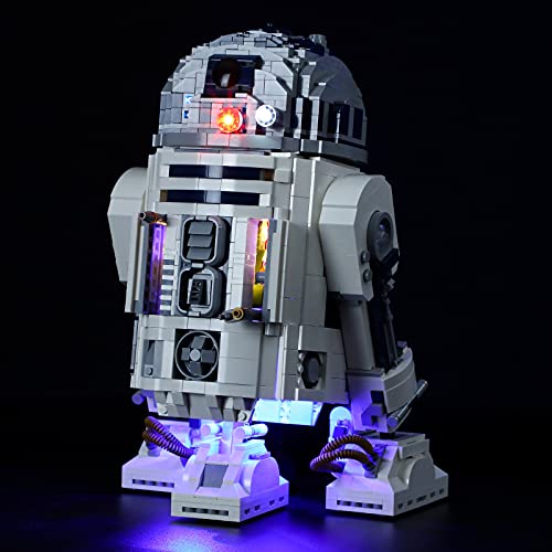 GEAMENT LED Licht-Set Kompatibel mit R2-D2 - Beleuchtungsset für Star Wars 75308 Baumodell (Modell-Set Nicht enthalten) von GEAMENT