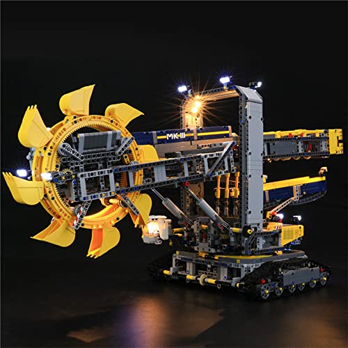 GEAMENT LED Licht-Set Kompatibel mit Lego Schaufelradbagger (Bucket Wheel Excavator) - Beleuchtungsset für Technic 42055 Baumodell (Modell-Set Nicht enthalten) von GEAMENT