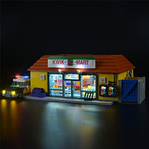 GEAMENT LED Licht-Set Kompatibel mit Lego Simpsons (The Kwik-E-Mart) - Beleuchtungsset für The Simpsons 71016 Baumodell (Modell-Set Nicht enthalten) von GEAMENT