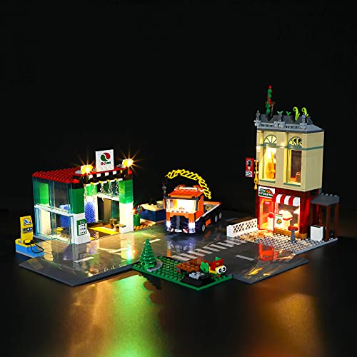 GEAMENT LED Licht-Set Kompatibel mit Lego Stadtzentrum Bauset mit Spielzeug (Town Center) - Beleuchtungsset für City 60292 Baumodell (Modell-Set Nicht enthalten) von GEAMENT