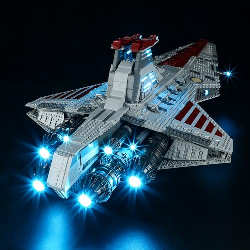 GEAMENT LED Licht-Set Kompatibel mit Lego Star Wars Republikanischer Angriffskreuzer der Venator-Klasse (Venator Class Republic Attack Cruiser) 75367 (Modell-Set Nicht enthalten) von GEAMENT