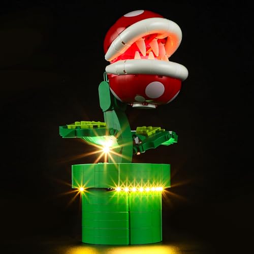 GEAMENT LED Licht-Set Kompatibel mit Lego Super Mario Piranha Pflanze 71426 - Beleuchtungsset für Piranha Plant (Modell-Set Nicht enthalten) von GEAMENT