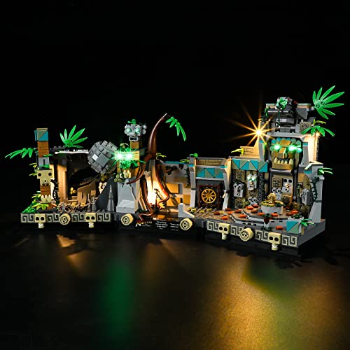 GEAMENT LED Licht-Set Kompatibel mit Lego Tempel des goldenen Götzen (Temple of The Golden Idol) - Beleuchtungsset für Indiana Jones 77015 (Modell-Set Nicht enthalten) von GEAMENT