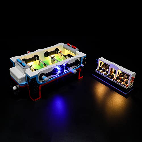 GEAMENT LED Licht-Set Kompatibel mit Lego Tischfußball - Beleuchtungsset für Ideas 21337 Baumodell (Modell-Set Nicht enthalten) von GEAMENT