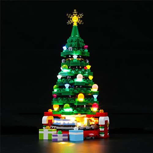 GEAMENT LED Licht-Set Kompatibel mit Lego Weihnachtsbaum (Christmas Tree) - Beleuchtungsset für Creator 40338 Baumodell (Modell-Set Nicht enthalten) von GEAMENT