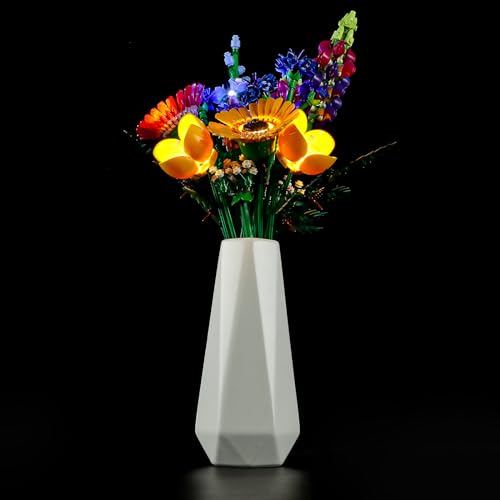 GEAMENT LED Licht-Set Kompatibel mit Lego Wildblumenstrauß (Wildflower Bouquet) - Beleuchtungsset für Icons 10313 (Modell-Set Nicht enthalten) von GEAMENT