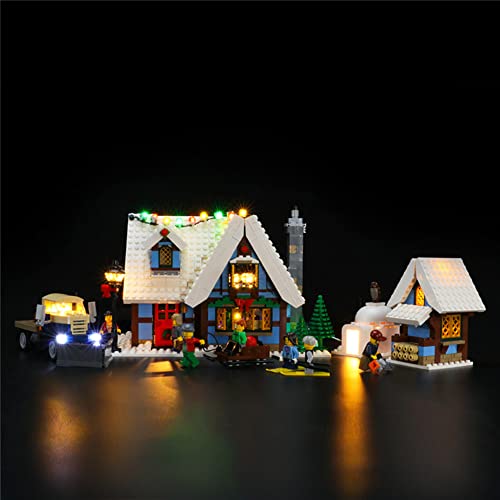 GEAMENT LED Licht-Set Kompatibel mit Lego Winter Hut (Winter Village Cottage) - Beleuchtungsset für Creator 10229 Baumodell (Modell-Set Nicht enthalten) von GEAMENT