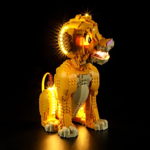 GEAMENT LED Licht-Set Kompatibel mit Simba der Junge König der Löwen 43247 Young Simba The Lion King (Modell-Set Nicht enthalten) von GEAMENT