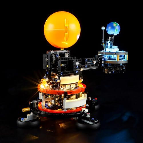 GEAMENT LED Licht-Set Kompatibel mit Lego Sonne Erde Mond Modell - Beleuchtungsset für Technic 42179 (Modell-Set Nicht enthalten) von GEAMENT