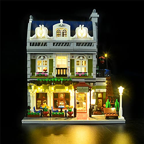 GEAMENT LED-Licht-Set für Creator Expert Pariser Restaurant (Parisian Restaurant) – Kompatibel mit Lego 10243 Bausteine Modell (Modell-Set Nicht enthalten) von GEAMENT