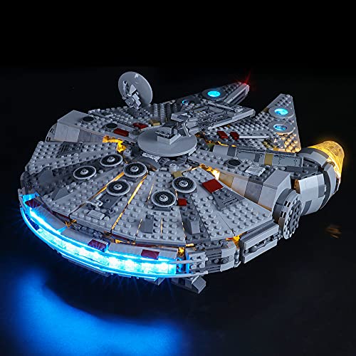 GEAMENT LED-Licht-Set für 2019 Star Wars Millennium Falcon Kompatibel mit Lego 75257 Raumschiff Modell (Modell-Set Nicht enthalten) von GEAMENT