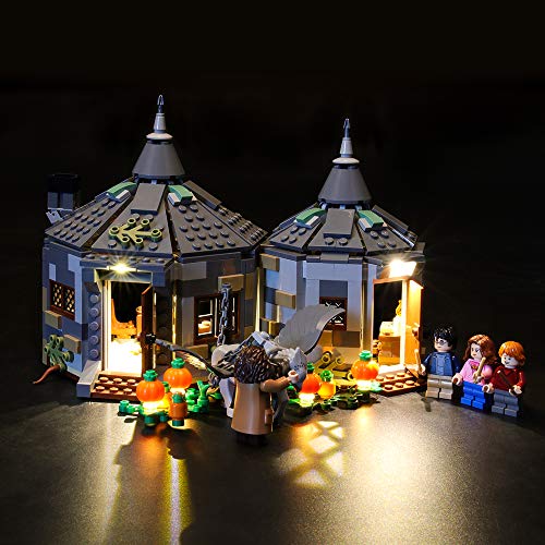 GEAMENT Licht-Set für Harry Potter Hagrids Hütte Seidenschnabels Rettung (Hagrid's Hut Buckbeak's Rescue) - Kompatibel mit 75947 Spielzeughütte Bauset (Modell-Set Nicht enthalten) von GEAMENT