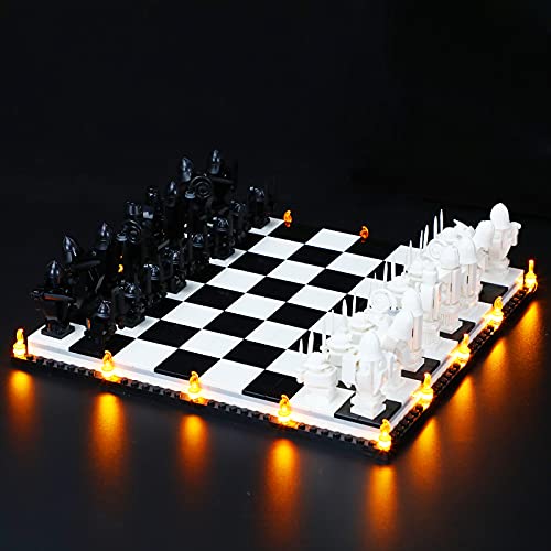 GEAMENT Licht-Set Kompatibel mit Lego Harry Potter Hogwarts Zauberschach (Hogwarts Wizard’s Chess) - Beleuchtungsset für 76392 (Modell-Set Nicht enthalten) von GEAMENT