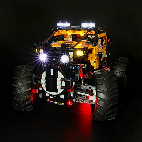 GEAMENT Licht-Set Kompatibel mit Lego 4x4 Allrad Xtreme-Geländewagen (4X4-treme Off-Roader) - Beleuchtungsset für Technic 42099 (Modell-Set Nicht enthalten) von GEAMENT