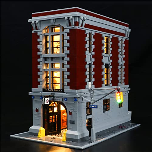 GEAMENT Licht-Set Kompatibel mit Lego Ghostbusters Feuerwehr-Hauptquartier (Firehouse Headquarters) - Beleuchtungsset für 75827 (Modell-Set Nicht enthalten) von GEAMENT