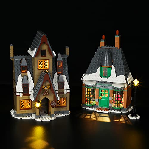 GEAMENT Licht-Set Kompatibel mit Lego Harry Potter Besuch in Hogsmeade (Hogsmeade Village Visit) - Beleuchtungsset für 76388 (Modell-Set Nicht enthalten) von GEAMENT