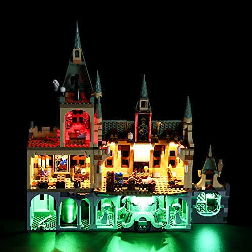 GEAMENT Licht-Set Kompatibel mit Harry Potter Schloss Hogwarts Kammer (Hogwarts Chamber of Secrets) - Beleuchtungsset für 76389 (Modell-Set Nicht enthalten) von GEAMENT