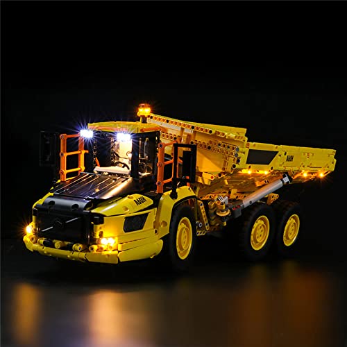 GEAMENT LED Licht-Set Kompatibel mit Lego Knickgelenkter Volvo-Dumper (6x6) (6X6 Volvo Articulated Hauler) - Beleuchtungsset für Technic 42114 (Modell-Set Nicht enthalten) von GEAMENT