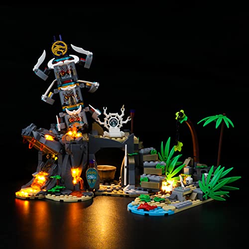 GEAMENT Licht-Set Kompatibel mit Lego NINJAGO Das Dorf der Wächter (The Keepers'Village) - Beleuchtungsset für NINJAGO 71747 Baumodell (Modell-Set Nicht enthalten) von GEAMENT