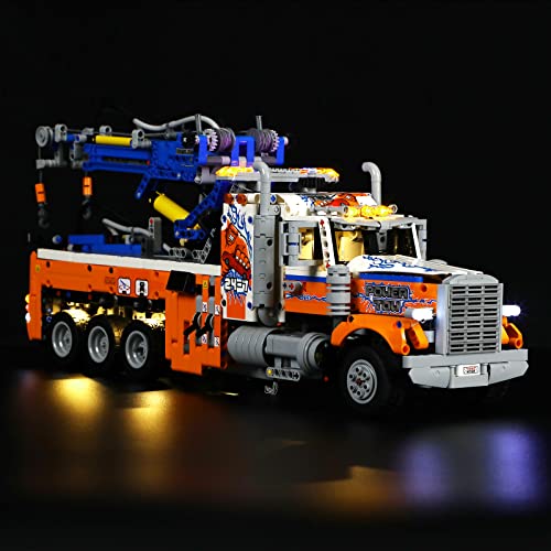 GEAMENT Licht-Set Kompatibel mit Schwerlast-Abschleppwagen (Heavy-Duty Tow Truck) - Beleuchtungsset für Technic 42128 (Modell-Set Nicht enthalten) von GEAMENT