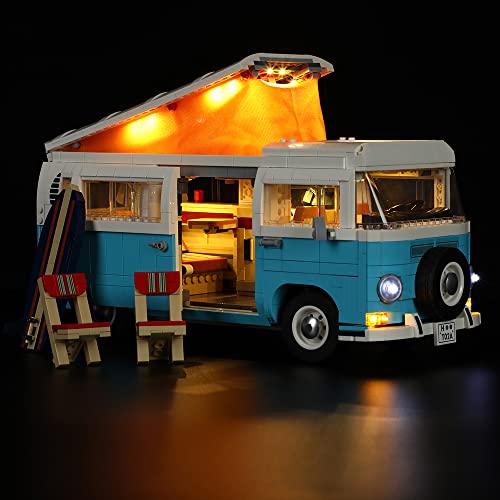 GEAMENT Licht-Set Kompatibel mit Lego T2 V29 Wohnmobil (T2 Camper Van) - Beleuchtungsset für Creator 10279 (Modell-Set Nicht enthalten) von GEAMENT