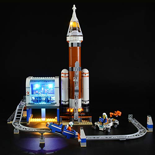 GEAMENT Licht-Set Kompatibel mit Lego Weltraumrakete mit Kontrollzentrum (Deep Space Rocket and Launch Control) - Beleuchtungsset für City 60228 (Modell-Set Nicht enthalten) von GEAMENT