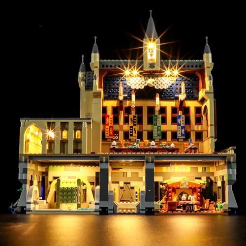 GEAMENT Ver.2024 LED Licht-Set Kompatibel mit Harry Potter Schloss Hogwarts Die Große Halle 76435 The Great Hall (Modell-Set Nicht enthalten) von GEAMENT