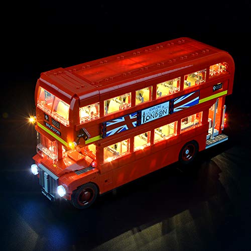 GEAMENT Verbesserte Version 10258 Licht-Set für Creator Expert Londoner Bus (London Bus), Kompatibel mit Lego 10258 Baustein-Modell (Modell-Set Nicht enthalten) von GEAMENT