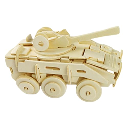 Automodell-Puzzles – -Modellbausätze für Kinder | 3D-Panzerbau-Puzzle-Set | Oldtimer-Puzzle, Holzpuzzle-Automodellbausätze zum Bauen für Erwachsene, für Autoliebhaber, ästhetische Inneneinrichtung von GEBBEM