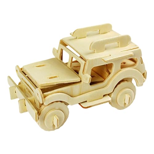 Automodell-Puzzles – -Modellbausätze für Kinder | 3D-Panzerbau-Puzzle-Set | Oldtimer-Puzzle, Holzpuzzle-Automodellbausätze zum Bauen für Erwachsene, für Autoliebhaber, ästhetische Inneneinrichtung von GEBBEM