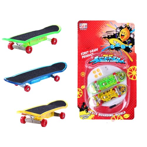 GEBBEM Finger-Skateboards – Fingerspielzeug-Skateboards für Kinder | Finger Skateboard Park, Mini-Spielzeug-Skateboard-Kit für Kinder | Skateboards Mini-Skateboard-Set für Schule, Camping, Schule u von GEBBEM