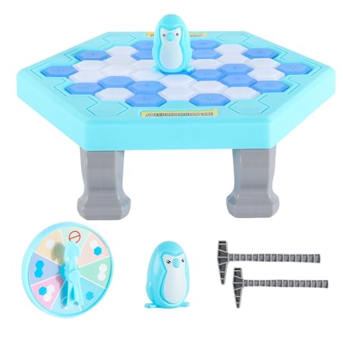 Penguin Freeze Game - Pinguin-Eiswürfel-Puzzle | Eiswürfel-Pinguin-Spiel | Pinguinfalle-Aktivierungsspiel | Puzzle-Spielzeug, lustiges Familienspiel, interaktives Tischspiel für Kinder ab 3 Jahren von GEBBEM