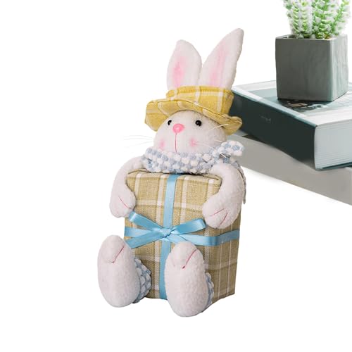 hasenpuppe, Hasenfigur,hase Candy Box Ornament Candy Basket - Niedliche Hasen-Kaninchen-Puppe für -Frühlingsdekoration, Kinder, Frauen von GEBBEM