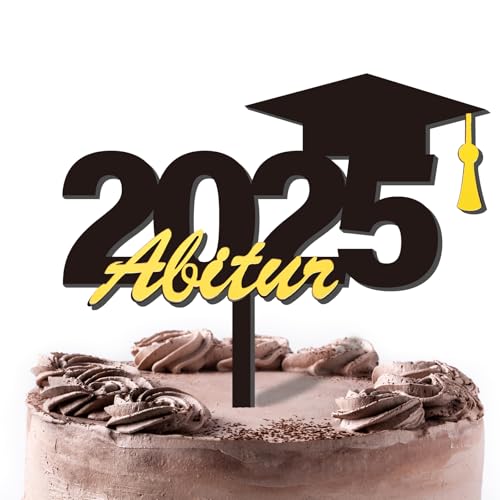 Abitur 2025 Tortendeko Cake Topper ABI aus Acryl Bestandene Prüfung Cupcake Deko Tortenstecker Tortendeko Abschlussfeier Torten Abschluss Graduation Party Geschenke Abitur 2025 Tortendeko Cake Topper ABI aus Acryl Bestandene Prüfung Cupcake Deko Tortenstecker Tortendeko Abschlussfeier Torten Abschluss Graduation Party Geschenke von GEBETTER