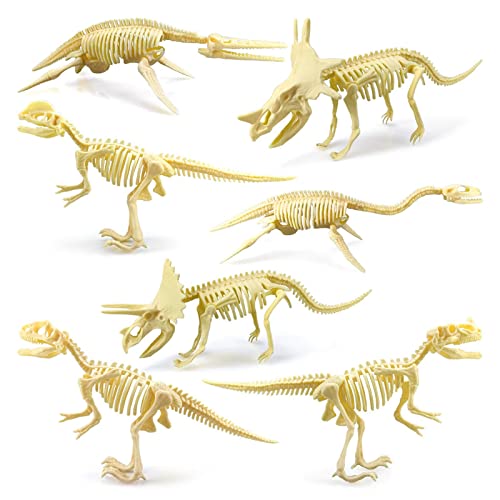 GEDOX Dinosaurier Skelett Handwerk, 7 Stück Dinosaurier Knochen Puzzle Für Erwachsene Dinosaurier Modell Skelett Puzzle - STEM Spielzeug Für Erwachsene Kinder Ungiftig von GEDOX