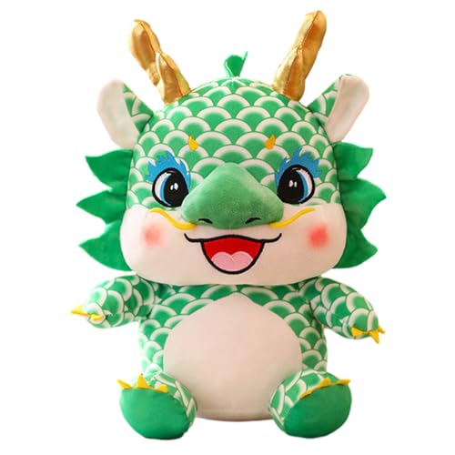 Gefüllter chinesischer Drache, weicher Plüsch-Drachenanhänger, Glücksdrachenplüsch, Neujahrsdrachen-Maskottchen, Neujahrs-Drachen-Maskottchen, Tier-Souvenir, Neujahrs-Souvenir, Puppe d von GEDOX