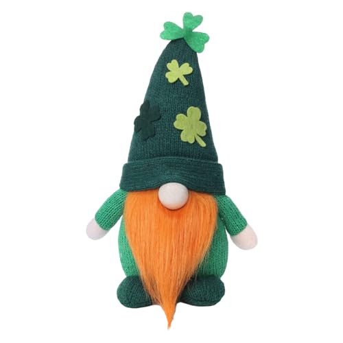 St. Patrick's Day Zwergpuppe, gesichtslose Puppe zum St. Patrick's Day, Tomte Schwedisch, Ältere Grüne, handgefertigt, gefüllte Zwerge des St. Patrick's Days, niedliche skandinavische Puppe ohne von GEDOX