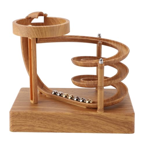 Perpetuum Mobile, Kinetic Art Perpetuum Motion Machine Newtons Wissenschaft Physik Gadgets Schreibtischspielzeug Physikspielzeug Rolling Ball Spielzeug für Home Office Desktop von GEERYZHE