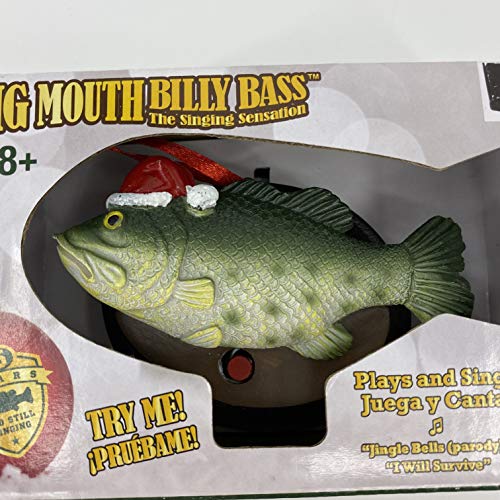 Big Mouth Billy Bass Christbaumschmuck spielt und singt Jingle Bells and I Will Survive von GEMMY